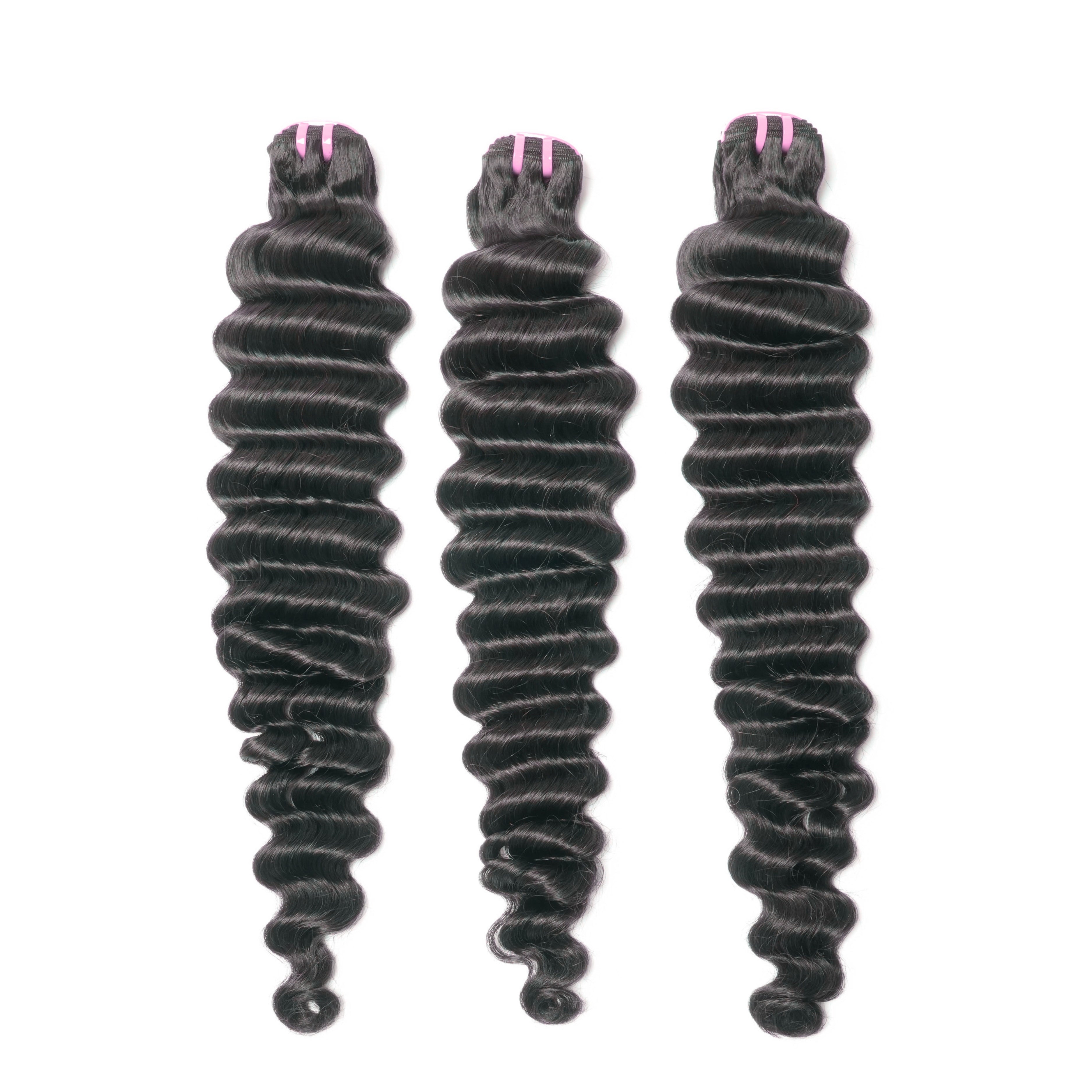 Virgin Cambodian Deep Wave Hair Bundle
